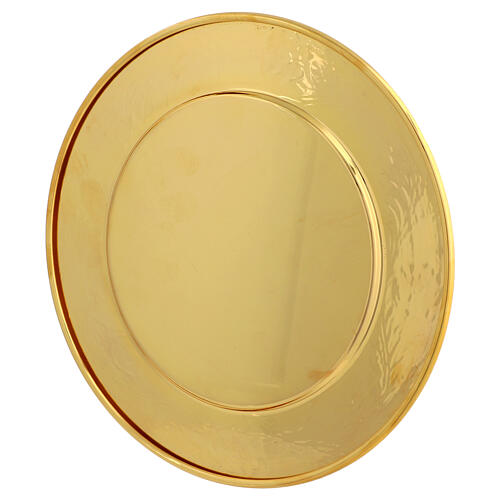 Patena latón 25 cm dorado 5