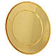 Patena latón 25 cm dorado s5