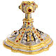 Chalice and Ciborium with images of the life of Jesus in gilded brass s10