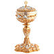 Chalice and Ciborium golden angels wheat silver Baroque style s4