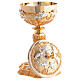 Chalice and Ciborium golden angels wheat silver Baroque style s6