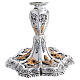 Silver Chalice and Ciborium Baroque Style with Angels and Wheat Gold s4