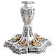Silver Chalice and Ciborium Baroque Style with Angels and Wheat Gold s8