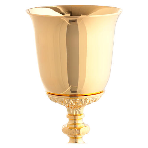 Golden Chalice and Ciborium with Silver Angels and Floral Scrolls 3