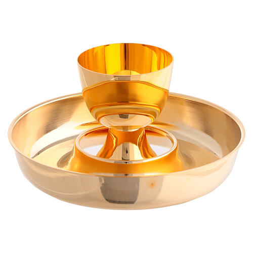 Ciborium two-tone gold grape node Pax stippled effect 25 cm 4