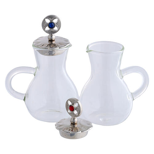 Servicio jarras agua y vino plato decorado racimos uvas 75 ml 3