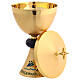 Chalice and pyx with hand-engraved Jubilee logo, sodalite node s7