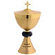 Chalice and pyx with hand-engraved Jubilee logo, sodalite node s8