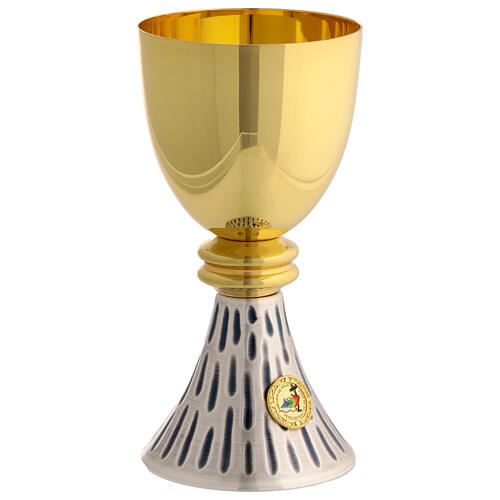 Kelch und Ziborium zum Jubiläum mit Jesusgesicht 6