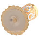 Calice e Pisside ghirigori floreali oro e argento nodo cristalli rosse s8