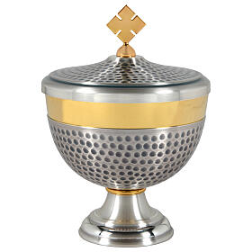 Hammered short ciborium 16 cm