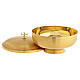Ziborium, niedrig, vergoldet satiniert – 11 cm s5