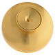 Low ciborium in golden satin metal 11 cm s6