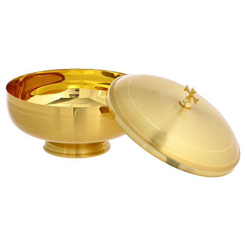 Ziborium, niedrig, satiniert goldfarben – 10 cm 2