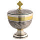 Hammered low ciborium, 6 in s1