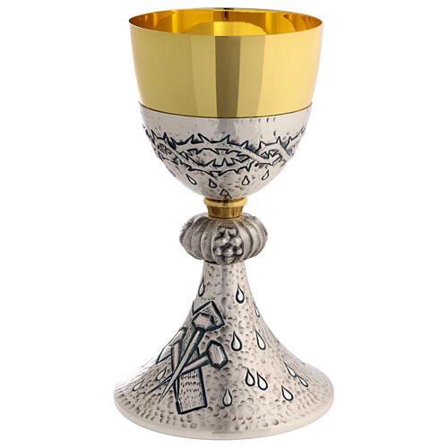 Handcrafted Chalice Symbols of Passion, 21 cm 8