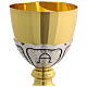 Church Chalice with Chieseled Christograms Eucharist, 21 cm s5