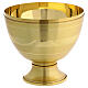 Pisside due specie ottone dorato 20 cm s7