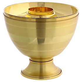 Ciborium two types of gilded brass 20 cm