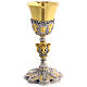 Gold silver chalice holy angels, 22 cm s4