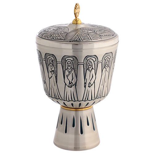 Chalice and ciborium metal Apostles and Evangelists, 20 cm 5