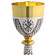 Calice et ciboire en argent ciselé IHS 20 cm s3