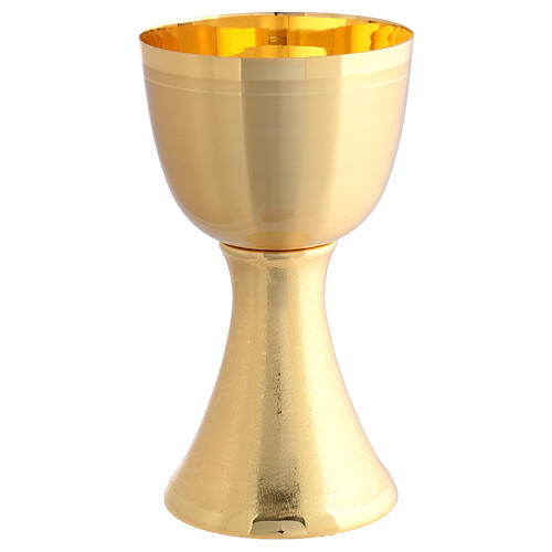 Calice e pisside con coperchio dorati 26 cm 4