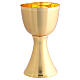 Calice e pisside con coperchio dorati 26 cm s2
