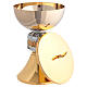 Chalice and Ciborium multi-color Last Supper and Grapes Gold Knot s5
