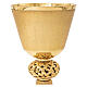 Etched golden chalice with crown of thorns knot 20 cm s2