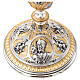Chalice and Ciborium Saints and Passion Symbols Lost Wax Casting Dual Finish s6