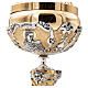 Chalice and Ciborium Saints and Passion Symbols Lost Wax Casting Dual Finish s11