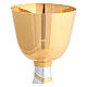 Calice con pesci incisi ottone bicolore Molina 20 cm s2