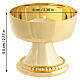 Calice mignon pour deux espèces décor bombé base 5,5 cm s2