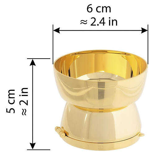 Petit calice modulable avec compartiment à hosties 5,5 cm 3