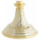Nicola chalice and ciborium in gilded brass with chiseled workmanship s4