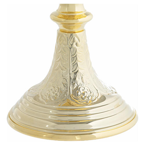 Calice et ciboire Nicola en laiton doré à décor ciselé 4
