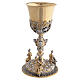 Calice laiton bicolore hauteur 23 cm Vertus Théologales s5