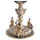 Two-tone brass chalice, 23 cm The Three Theological Virtues s6
