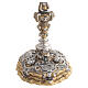 Calice ottone bicolore 28 cm angeli e Passione di Cristo s6