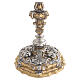 Two-tone brass chalice with angels and the Passion of Christ, 28 cm s4