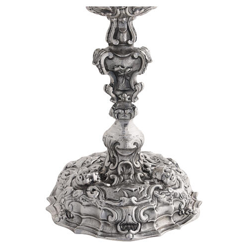Kielich symbole Męki Pańskiej, mosiądz dwukolorowy, 28 cm 4