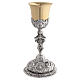 Two-tone Brass Chalice with Passion of Christ, 27 cm s5