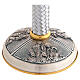 Chalice and Ciborium set in chased metal with silvered leather column s7