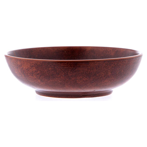 Ceramic paten 16 cm, leather color 3