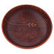 Ceramic paten 16 cm, leather color s2