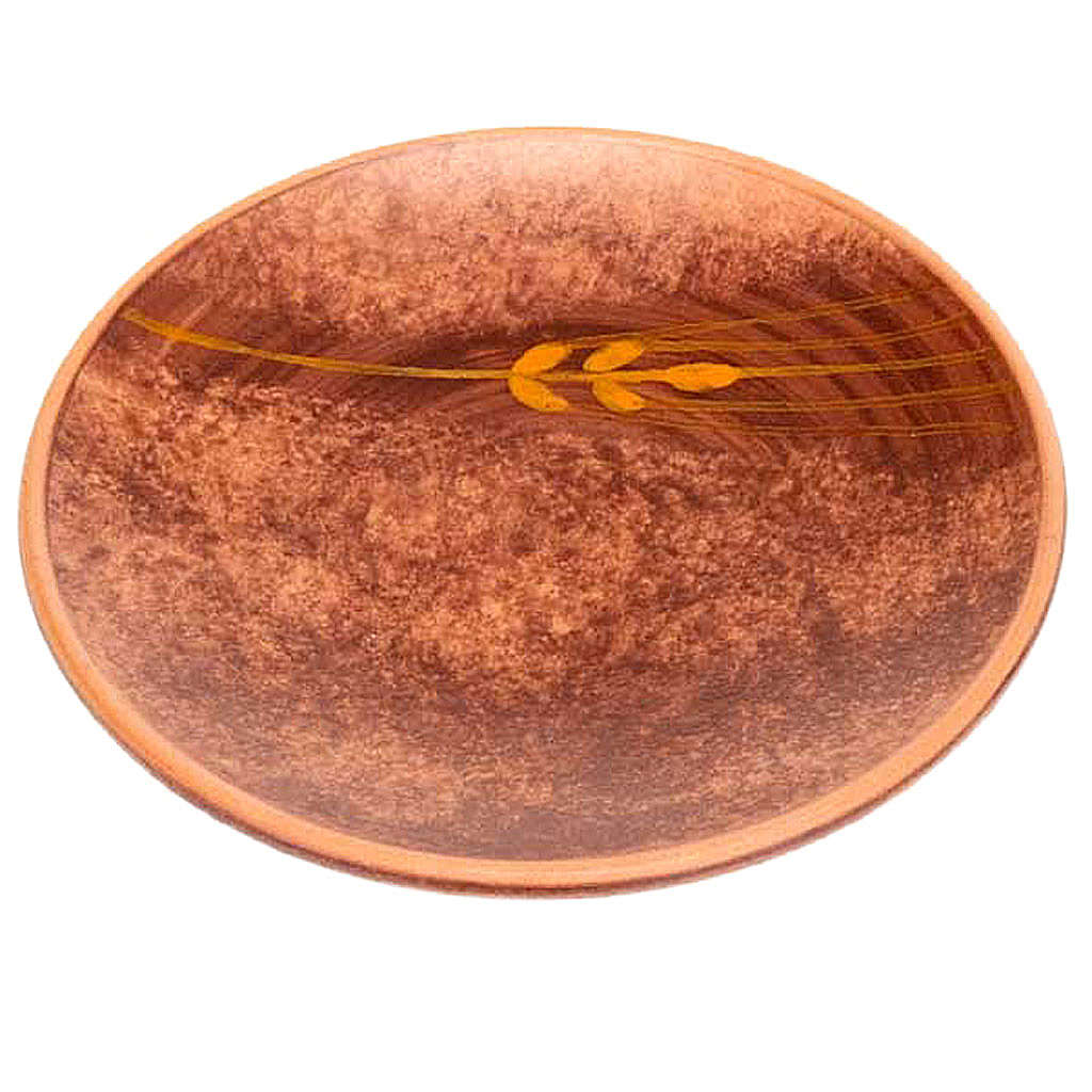 Ceramic plate, Leather color online sales on HOLYART.co.uk