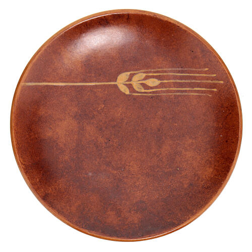 Ceramic plate, Leather color 1