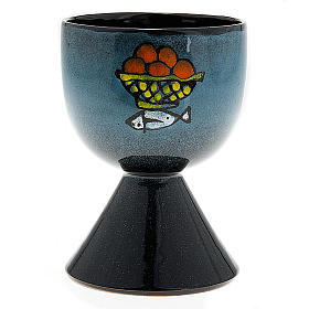 Ceramic chalice with conical base