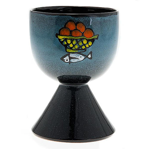Ceramic chalice with conical base 1